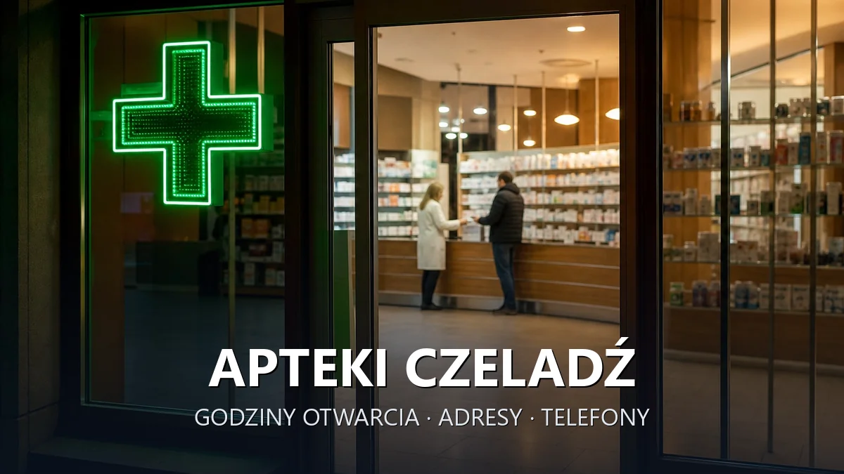 Apteki Czeladź, powiat będziński - adresy, telefony, godziny otwarcia